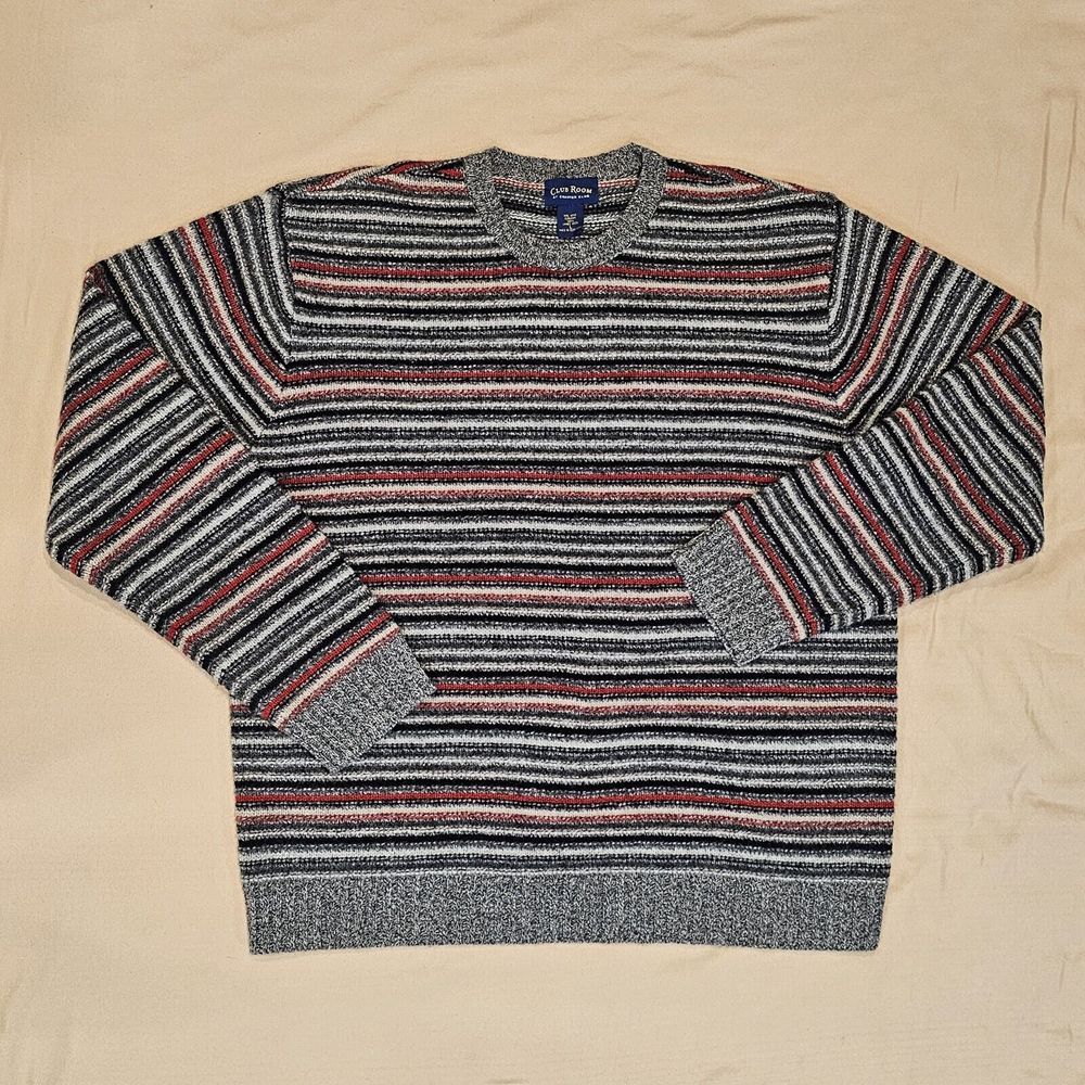 Charter Club Club‎ Room - 100% Lambswool Knit Sweater - Size L Warm Pullover
